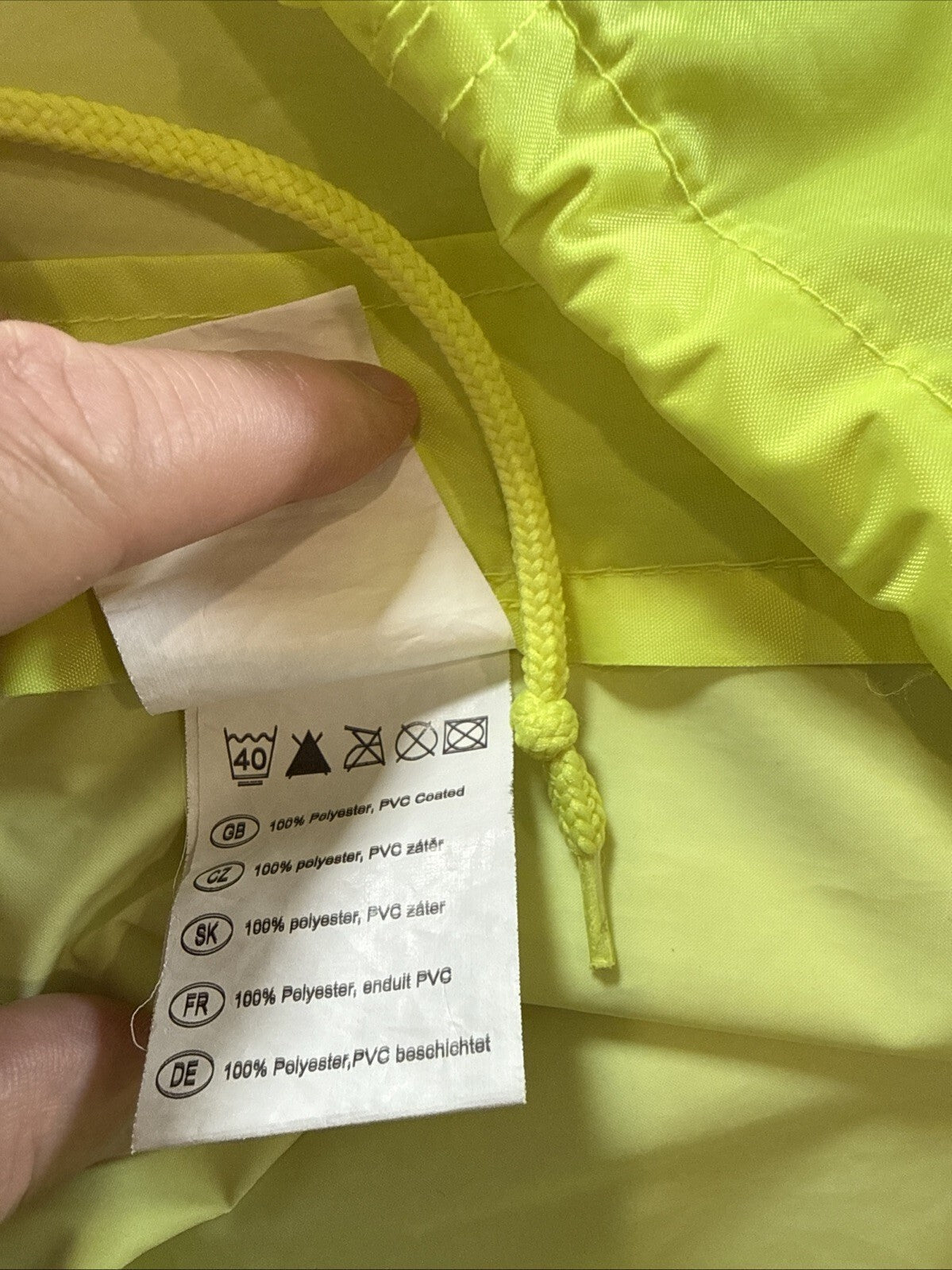 Portwest Rain Jacket Hooded Size S Neon Yellow Waterproof  S440 Pre Owned