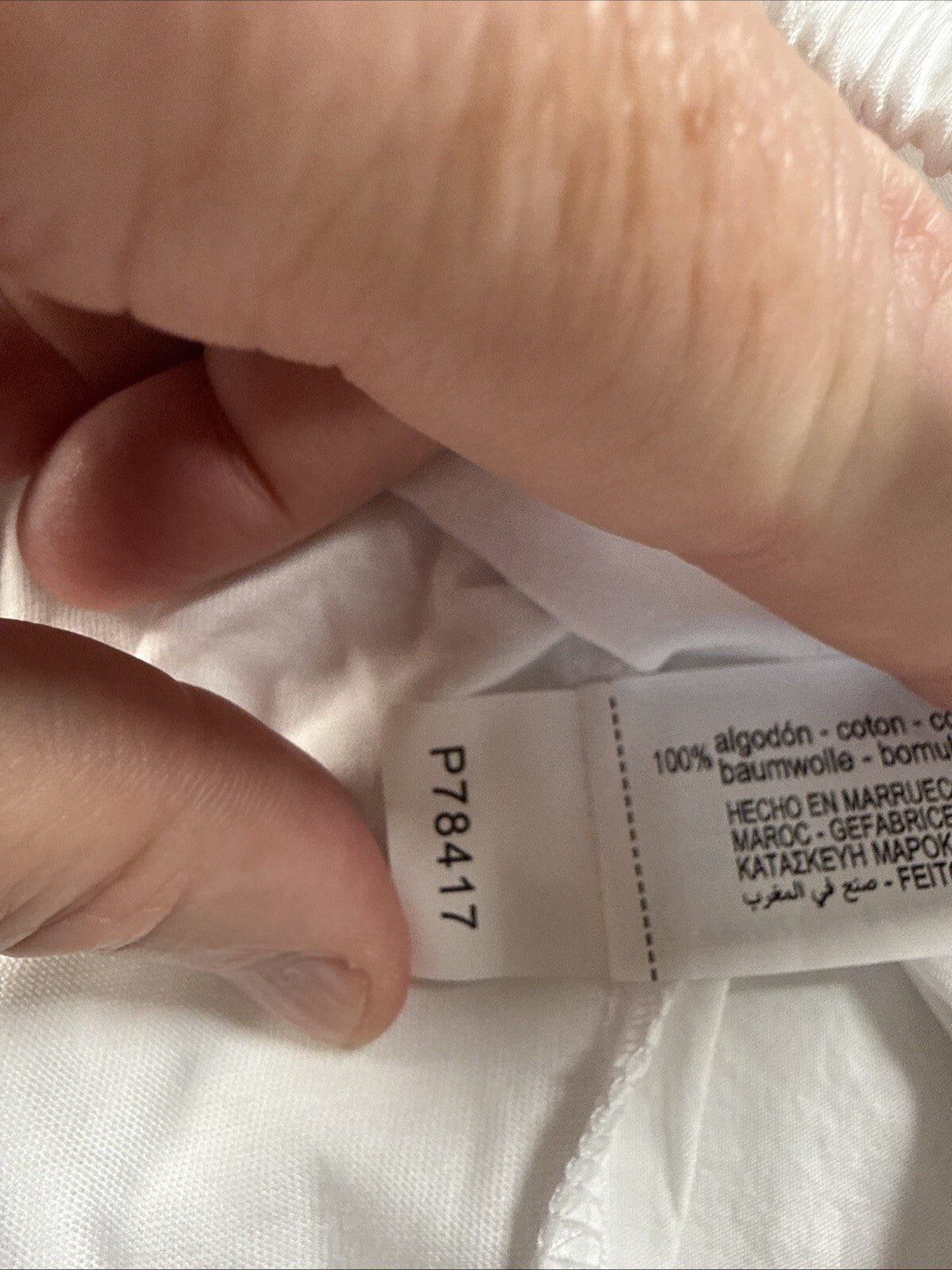 ZARA Womens Ballon Sleeve Crop Top Blouse White SZ Large New With Tag Pre Owned
