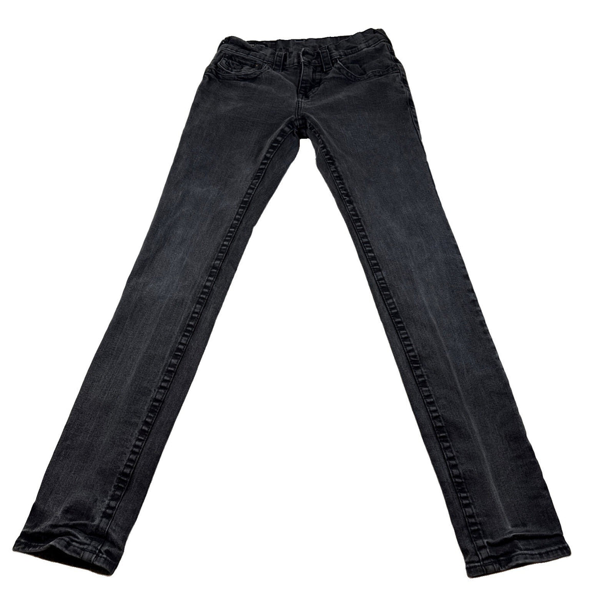 True Religion Rocco Womens Black Jeans World Tour Relaxed Skinny Sz 28 Pre Owned