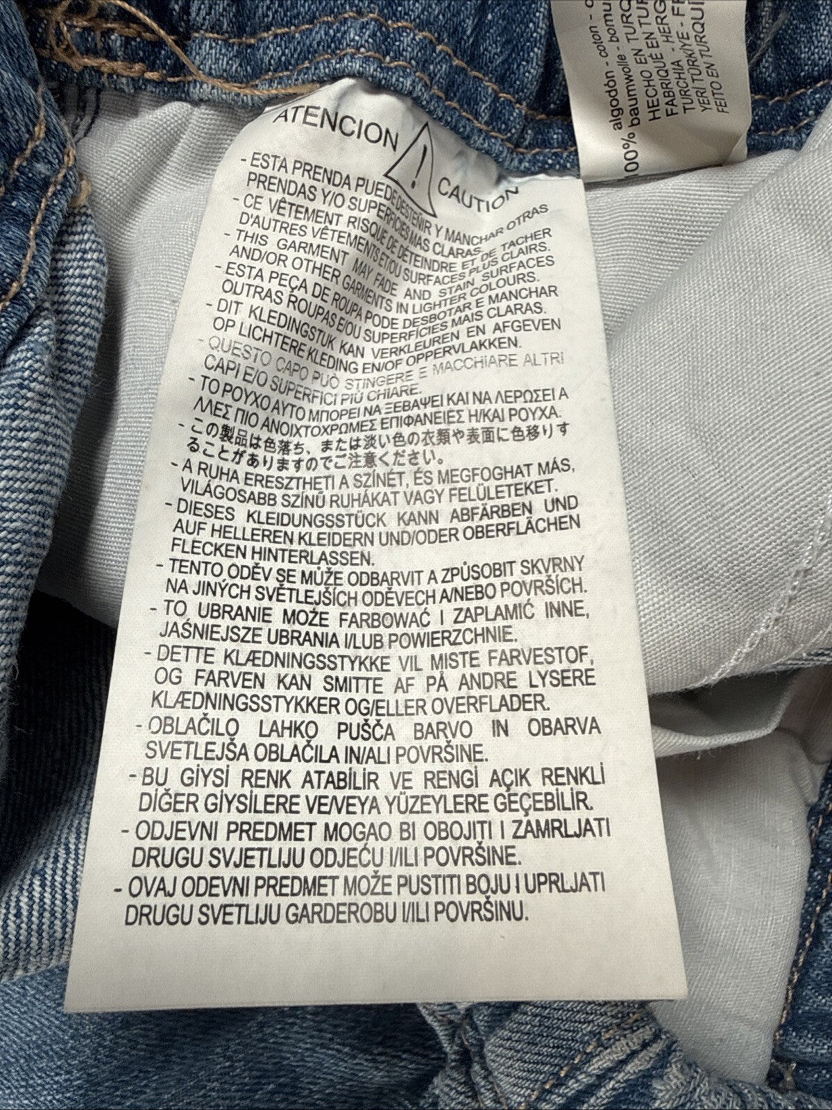 Zara Womens Wide Leg Denim Pullon Jean Pants HIppie Boho Size US 12 Pre Owned