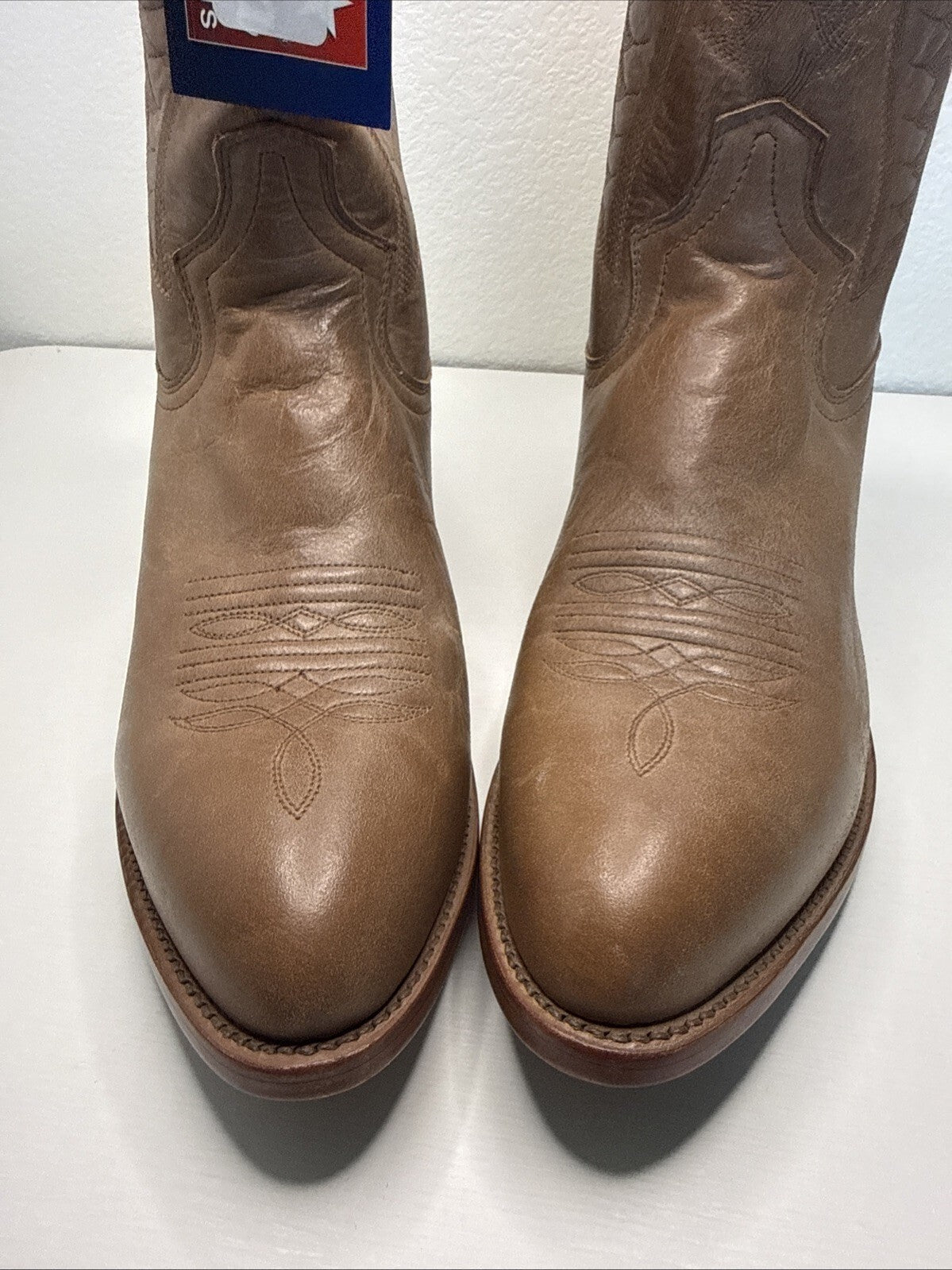 Tony Lama Men's Sz 12D Tan Cowboy Boots Suntan Tascosa 10D #3018 NWT