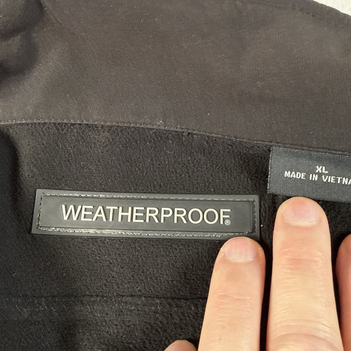 Weatherproof Men's All Season Softshell Jacket Black Full Zip Size-XL Pre-Owned