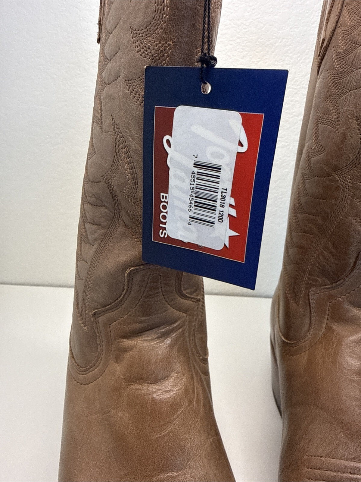 Tony Lama Men's Sz 12D Tan Cowboy Boots Suntan Tascosa 10D #3018 NWT