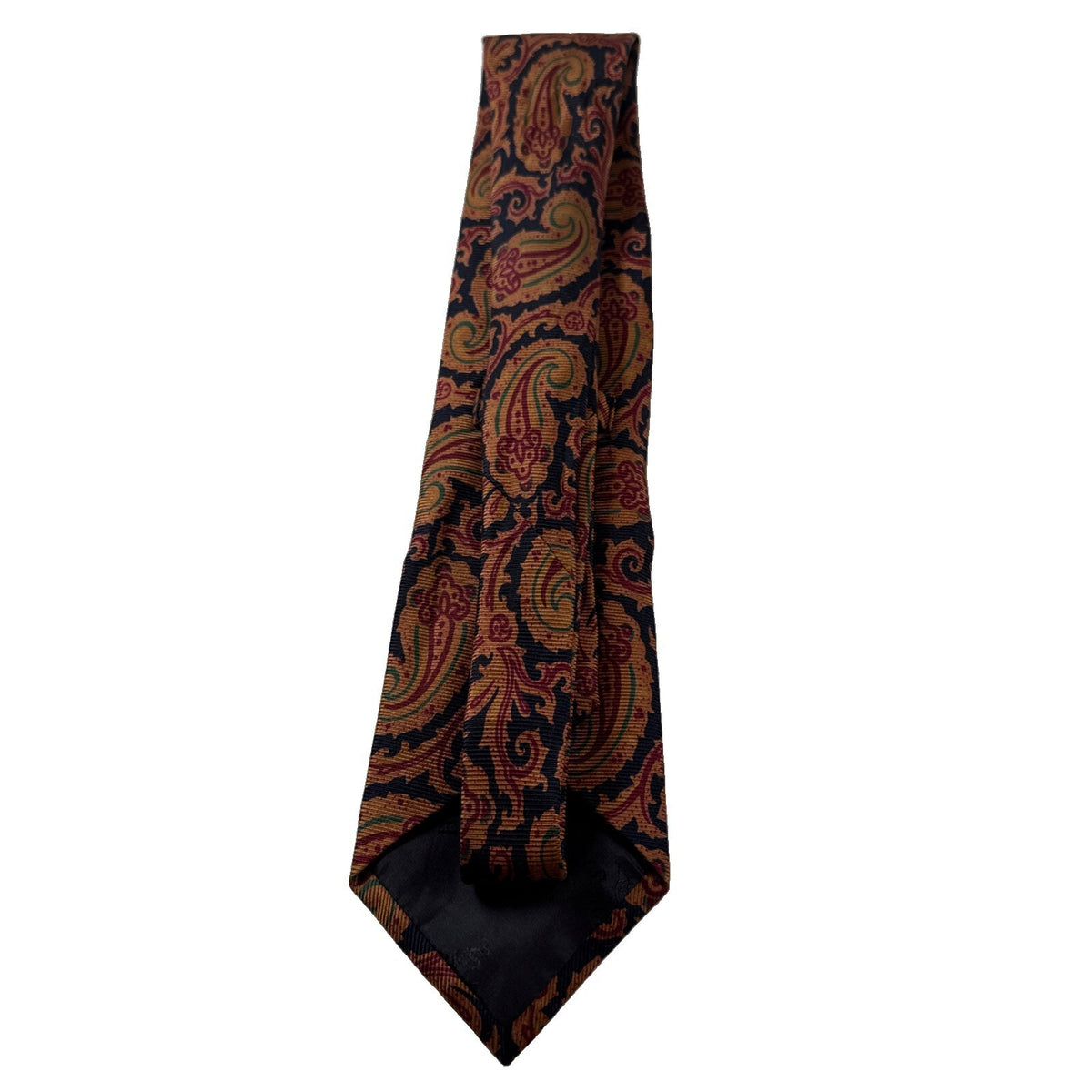 Burberry Men’s Silk Tie British Burberry Old Money Tie Burgundy/Gold Pre Owned