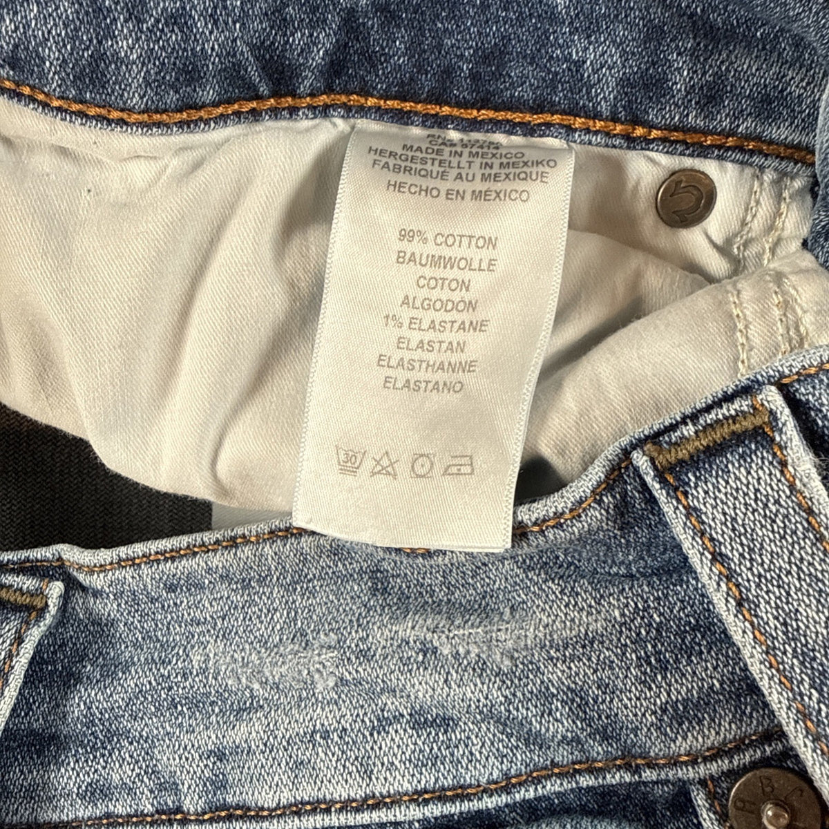 True Religion Rocco Womens Blue Jeans Relaxed Skinny Sz 28 Pre Owned