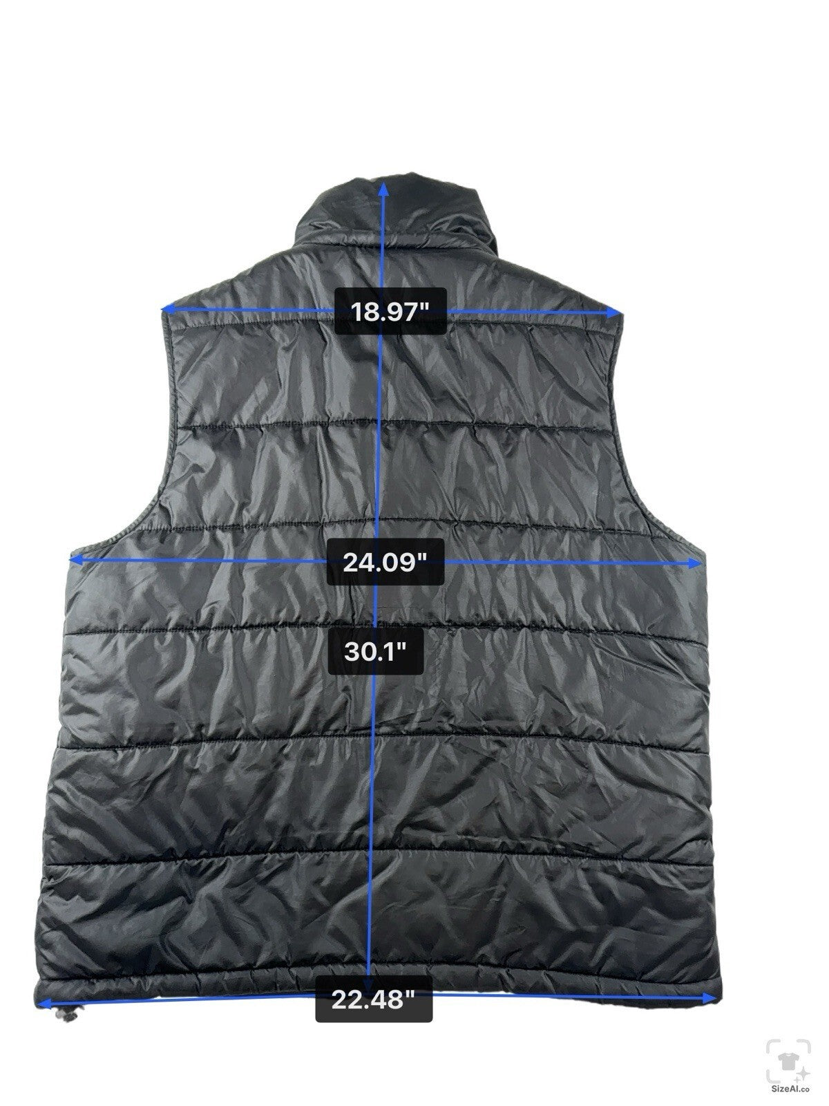 New Balance Puffer Vest Men Size L Black Pre-Owned No Hoodie