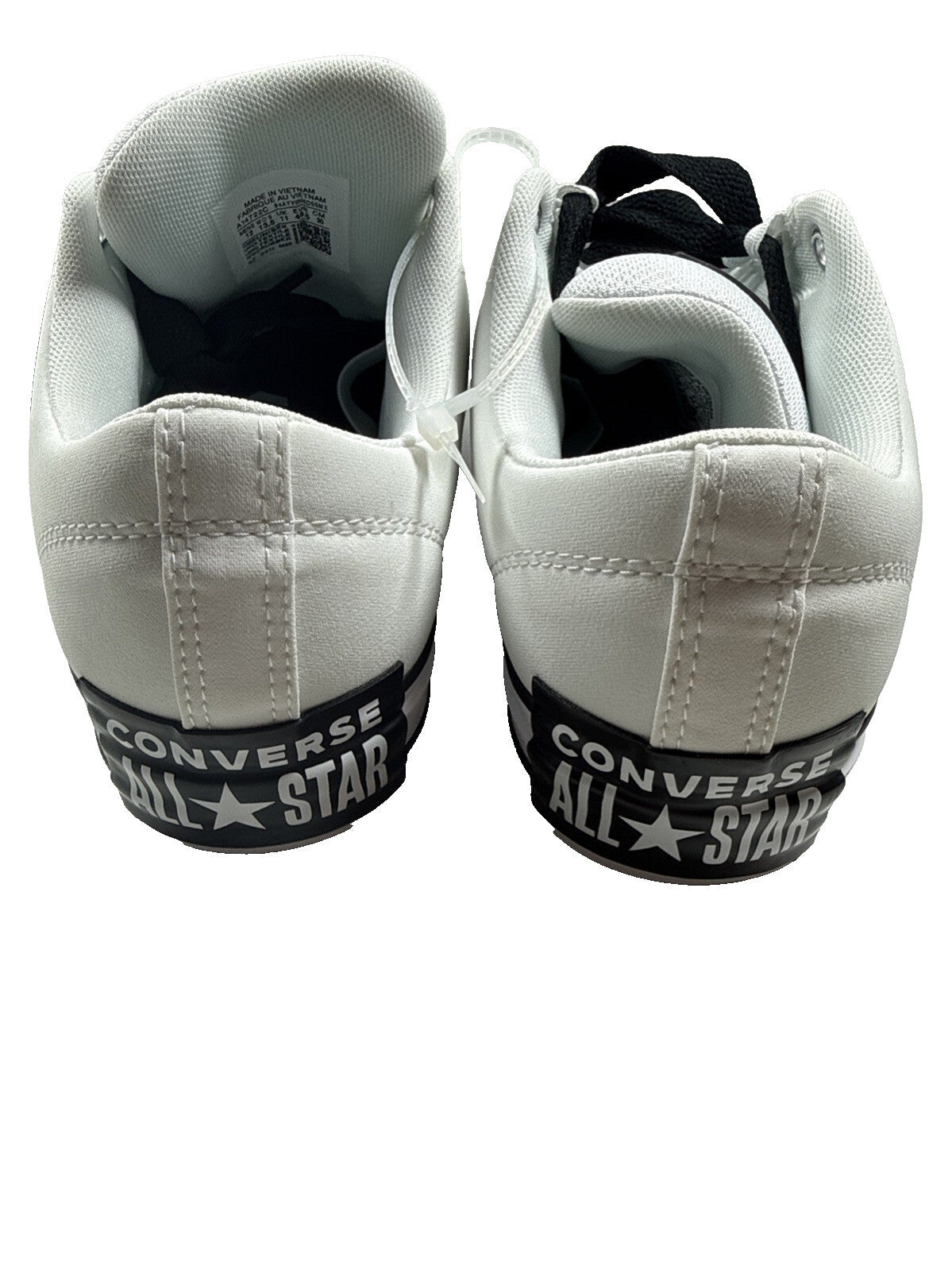 Converse Chuck Taylor All Star Low Puff A14722C White Black Men Size 12 NWT