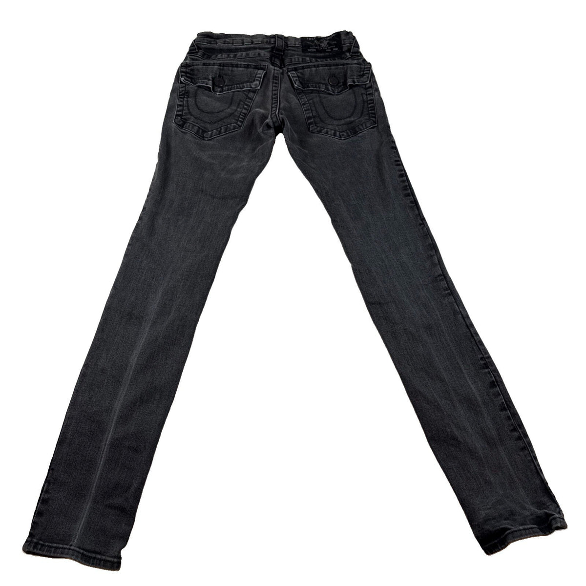 True Religion Rocco Womens Black Jeans World Tour Relaxed Skinny Sz 28 Pre Owned