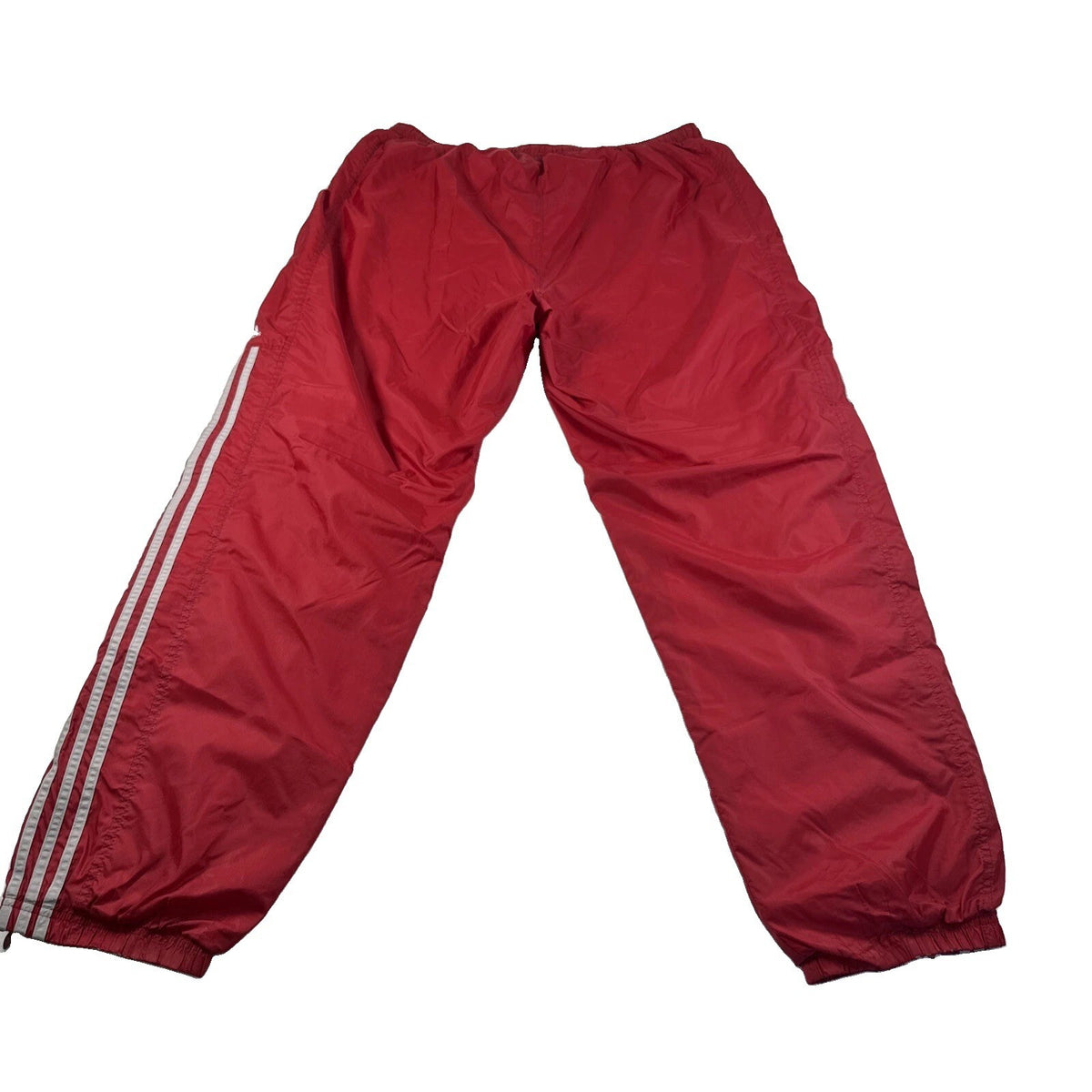 Vintage Y2K Adidas Red Adidas Nylon Track Pants Windbreaker Size XL