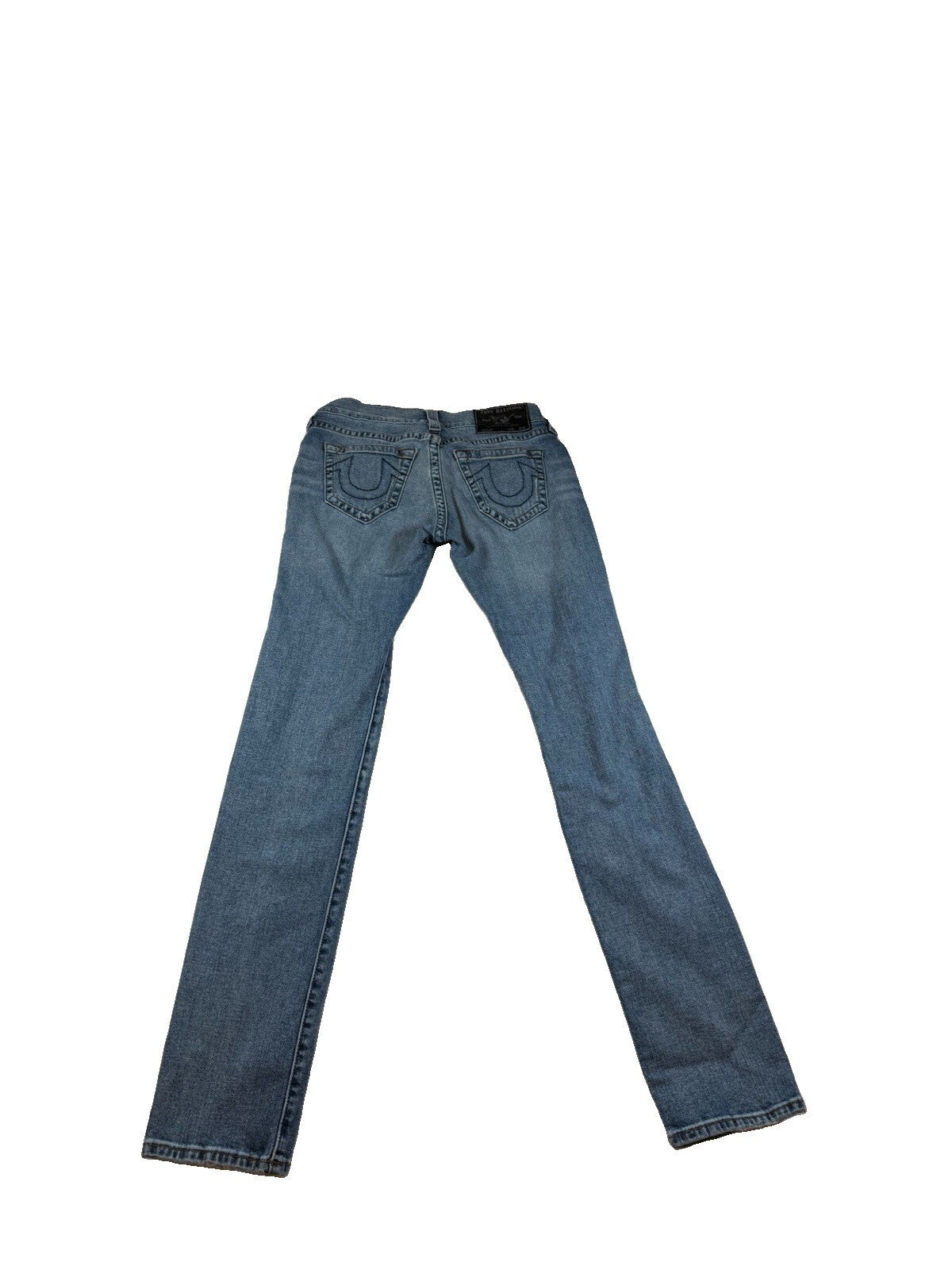 True Religion Rocco Womens Blue Jeans Relaxed Skinny Sz 28 Pre Owned
