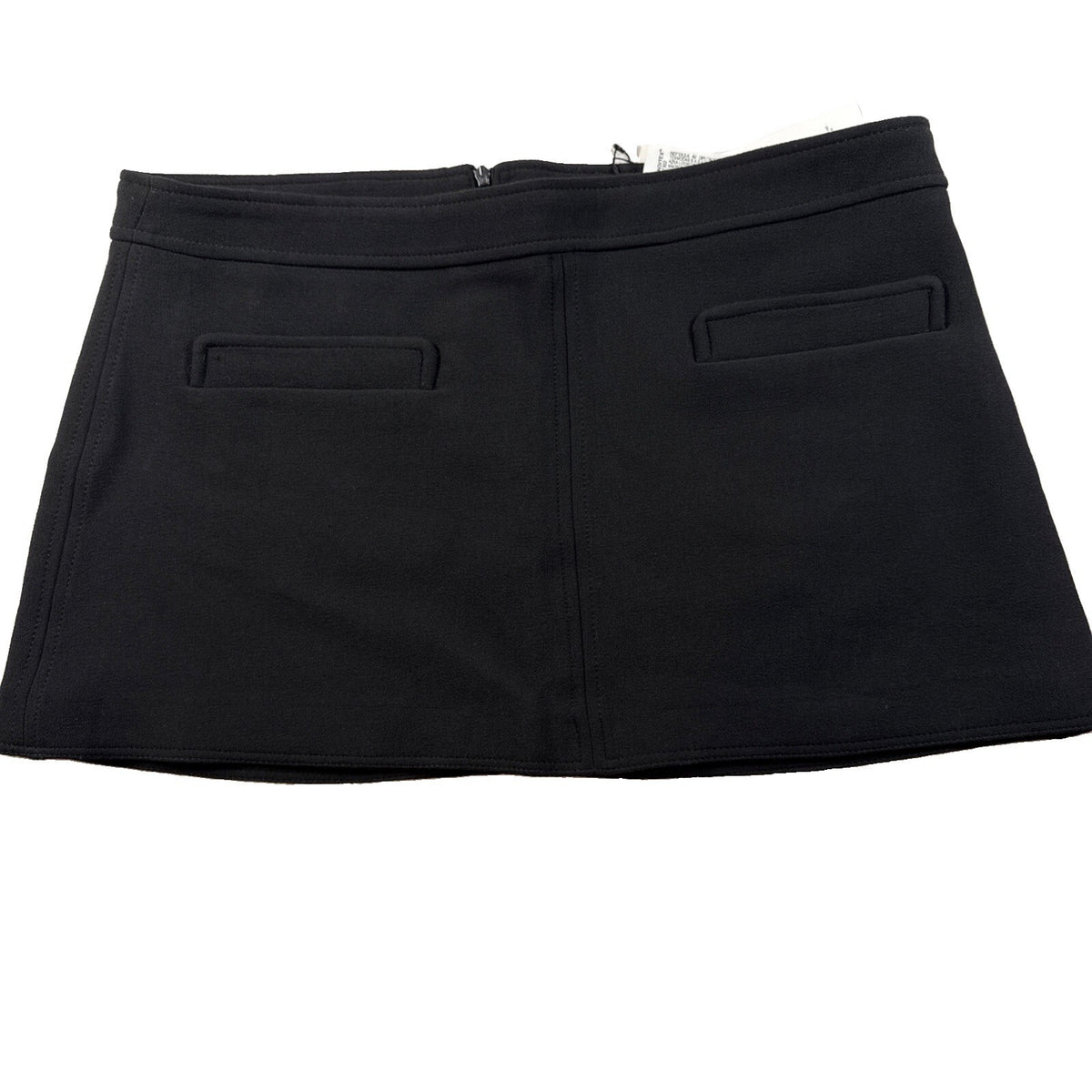 Zara Women Minimalist Tailored Mini Skirt black Size XL New With Tags