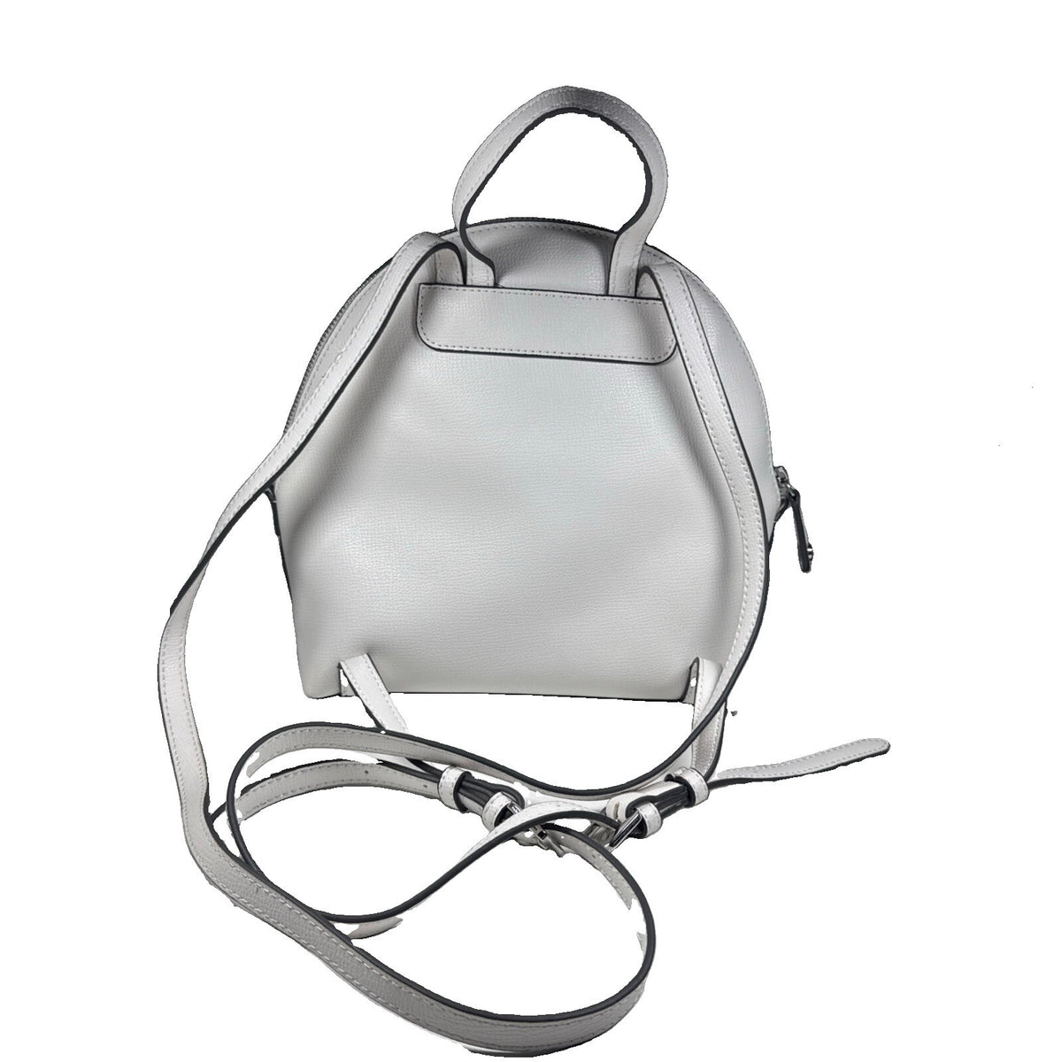 Karl Lagerfeld Paris Maybelle Backpack Bright White With Pins Of Eiffel Tow New