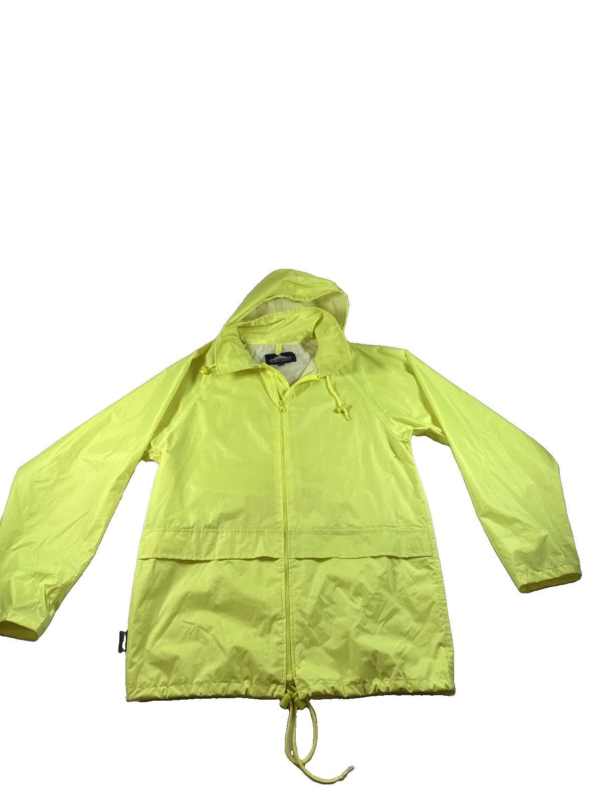 Portwest Rain Jacket Hooded Size S Neon Yellow Waterproof  S440 Pre Owned