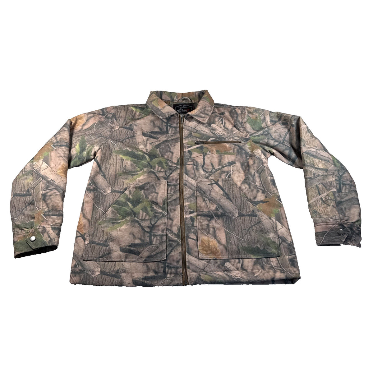 Beautiful Giant Men's Camouflage Full Zip Polyester Jacket Brown/Green L NWT