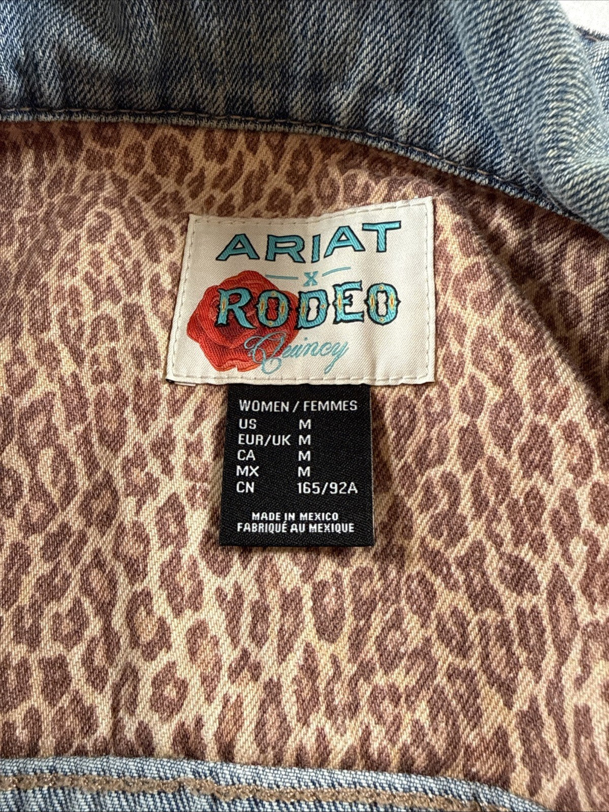 Ariat x Rodeo Quincy Denim Jacket Size M Pre Owned