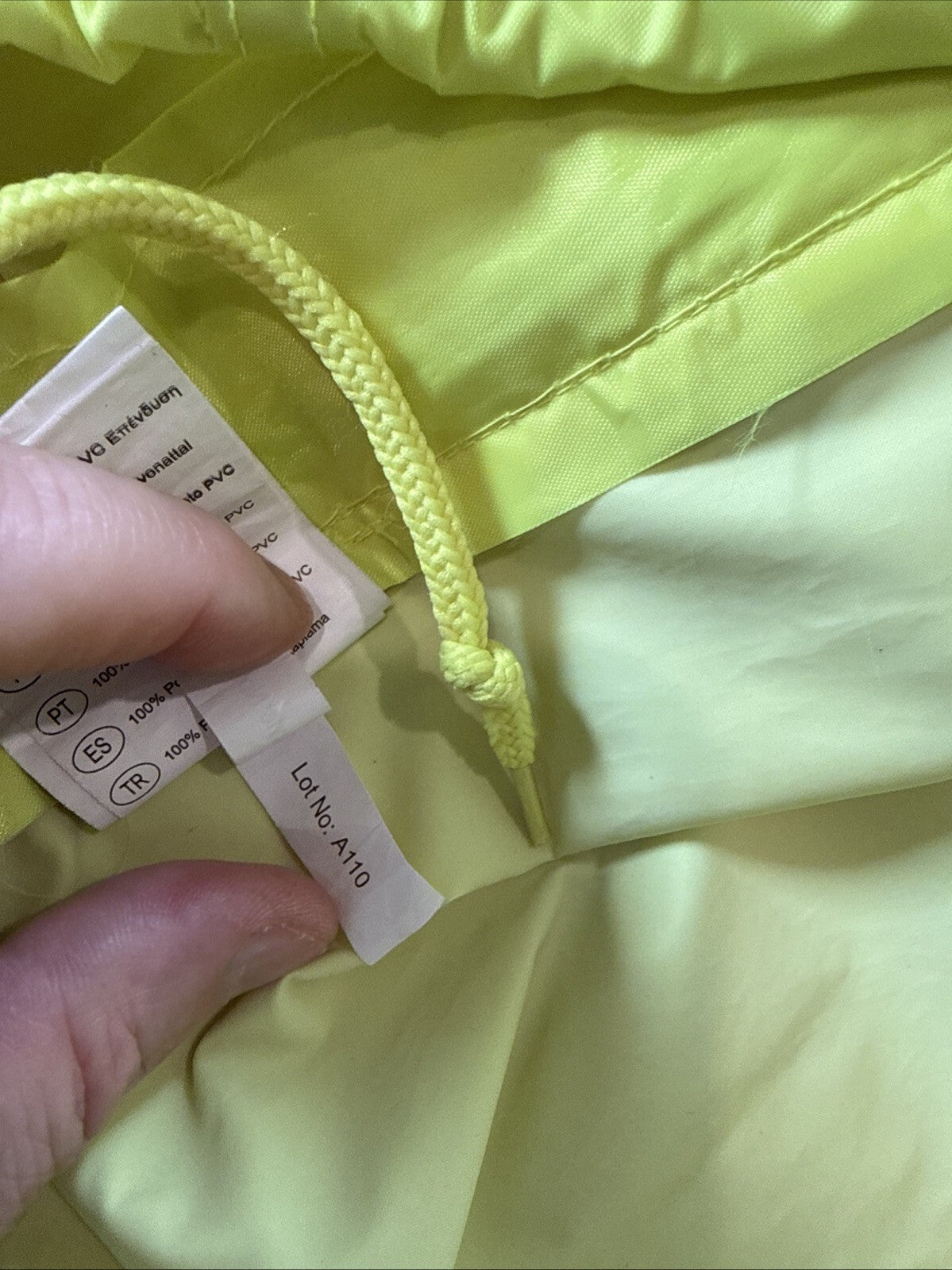 Portwest Rain Jacket Hooded Size S Neon Yellow Waterproof  S440 Pre Owned