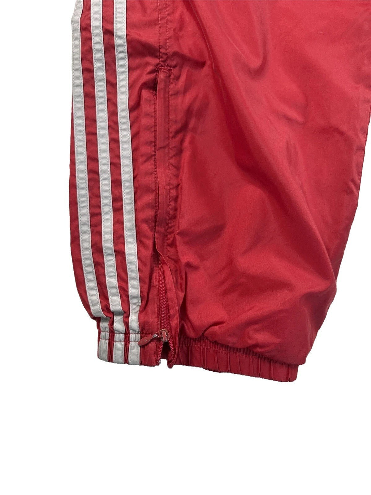 Vintage Y2K Adidas Red Adidas Nylon Track Pants Windbreaker Size XL