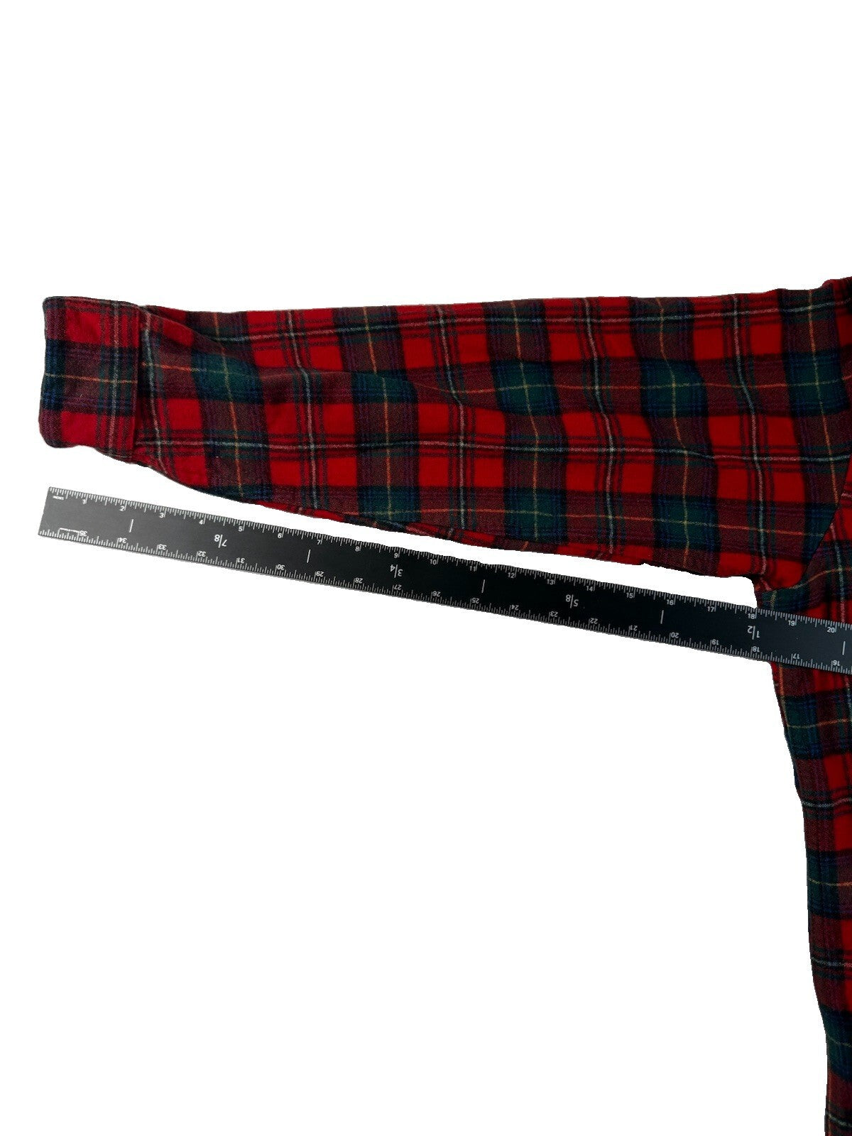 Men Pendleton 70's Check Flannel Plaid Shirt Red× Navy Wool Size M Pre Owned