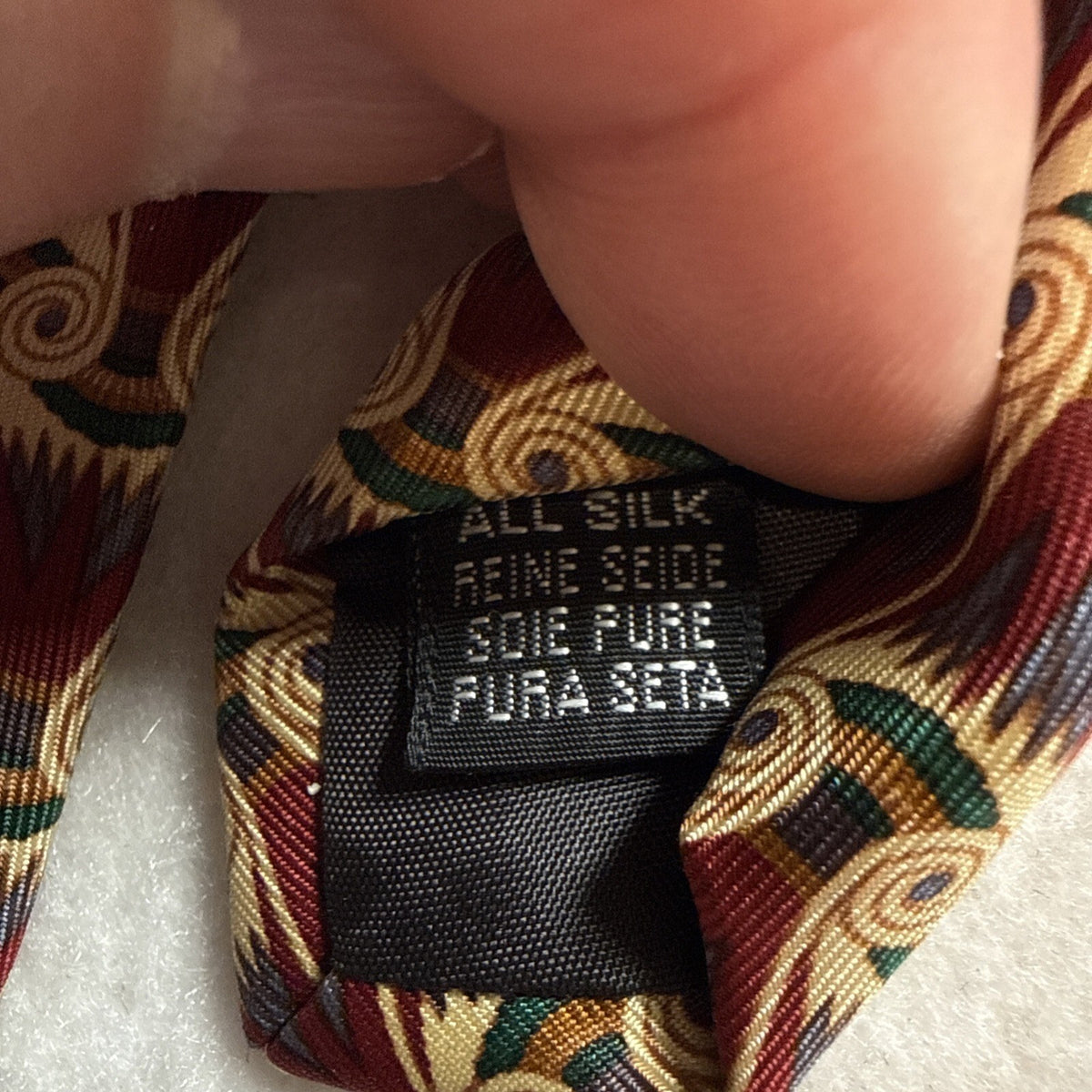 Burberry Men’s Pure Silk Tie British Burberry Old Money Tie Burgundy