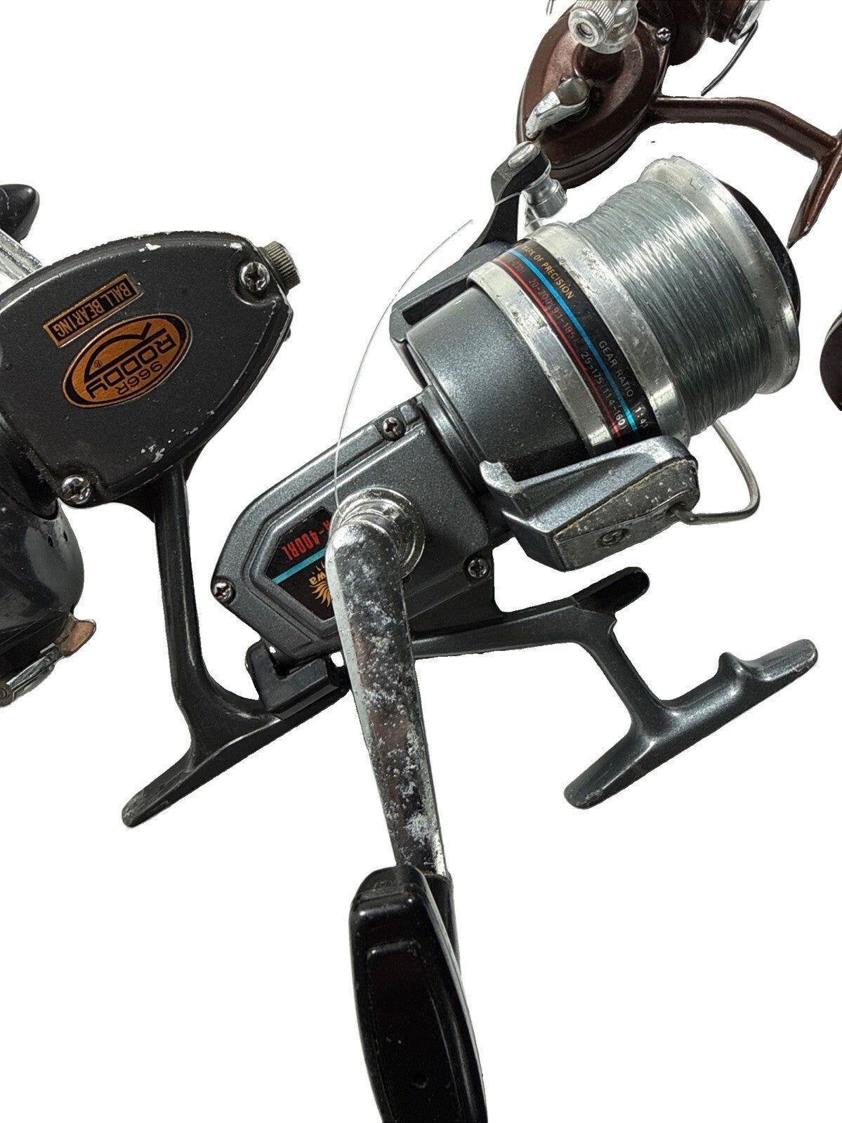 Fishing Reel Set of 4 Daiwa A400RL,Olympian 550,Penn Peer #209 ,Roddy966R Used