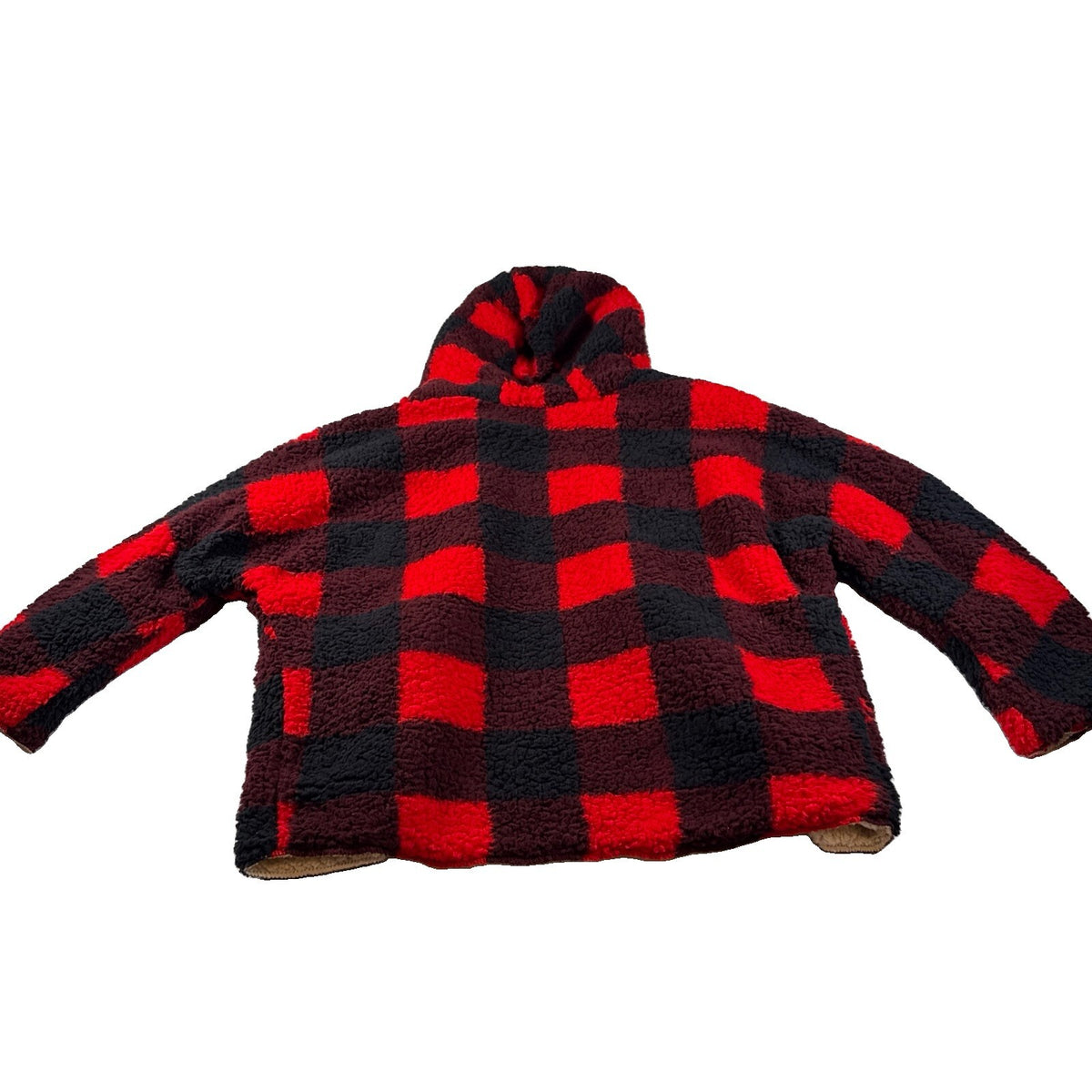 SweetRain Fleece Hooded Jacket Plaid Sz S Pre Owned Very Clean