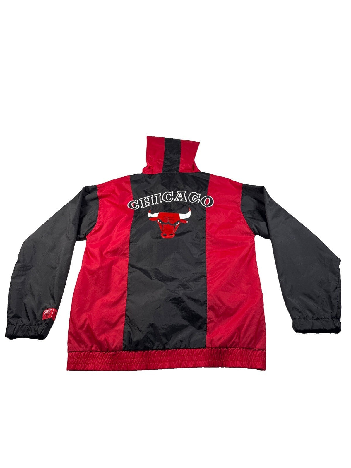 Vintage Chicago Bulls Windbreaker Pullover Chest Pocket Adult Small Pre Owned