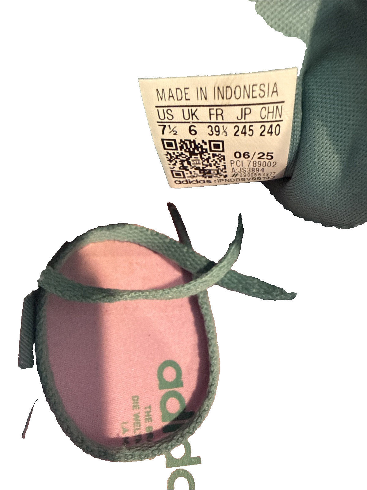 adidas Gazelle Bold Mint:Pink JS3894 Women SZ 7.5 NWT