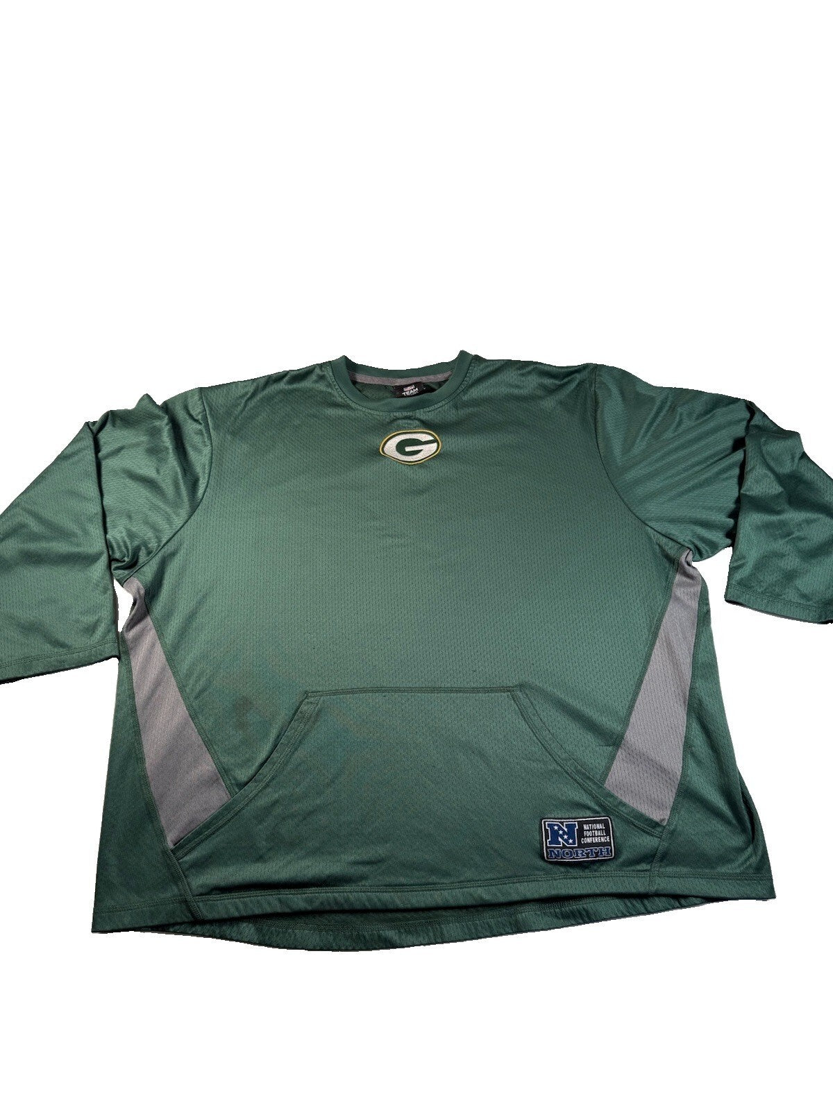 Green Bay Packers Men's Sz XL NFL Pullover Breathable Mesh Long Sleeve Jersey